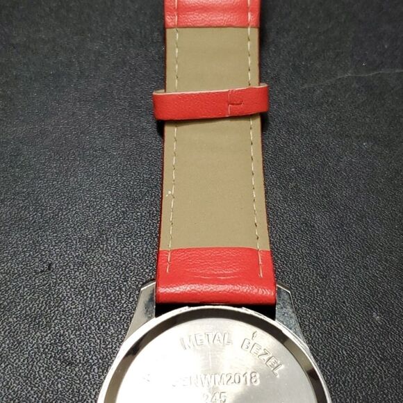 Red and yellow happy face emoji watch main image 14